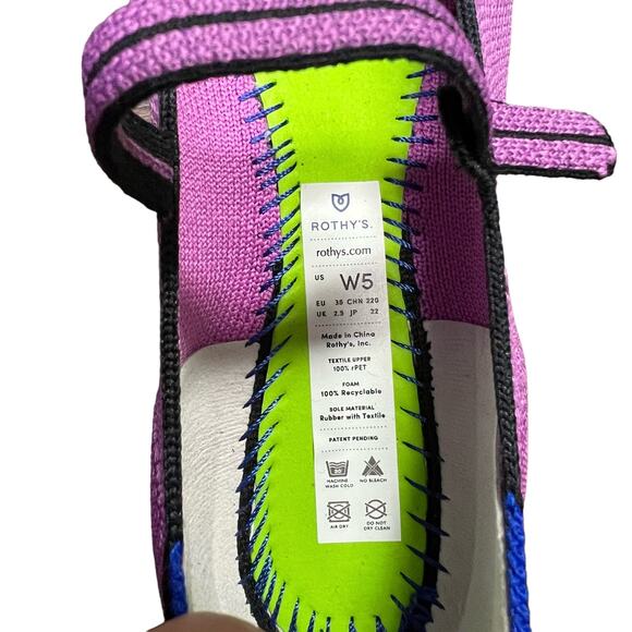 Rothy's Square Mary Jane in Purple Women’s Size 5 - Picture 8 of 8